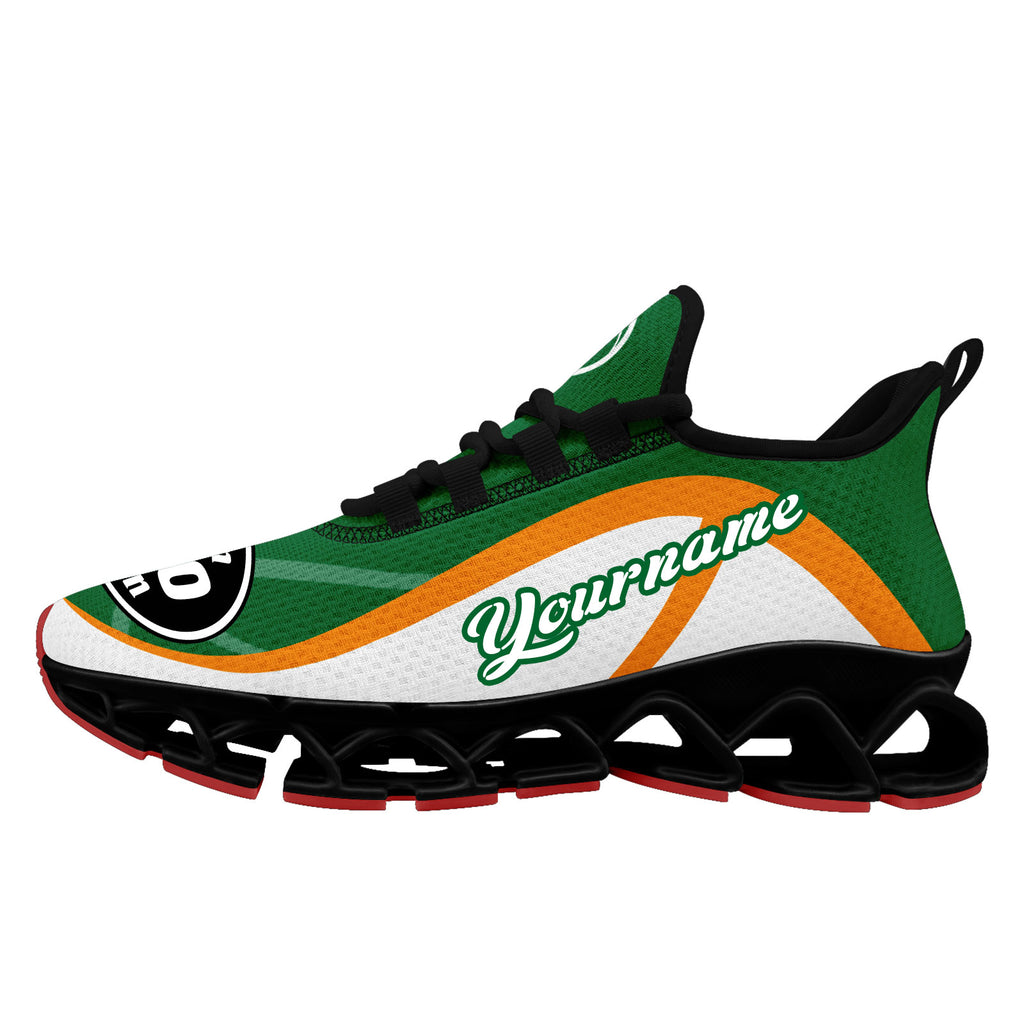 Custom Green Orange Maxsoul Shoes Personalized Sneaker FN003XD-D020391-18