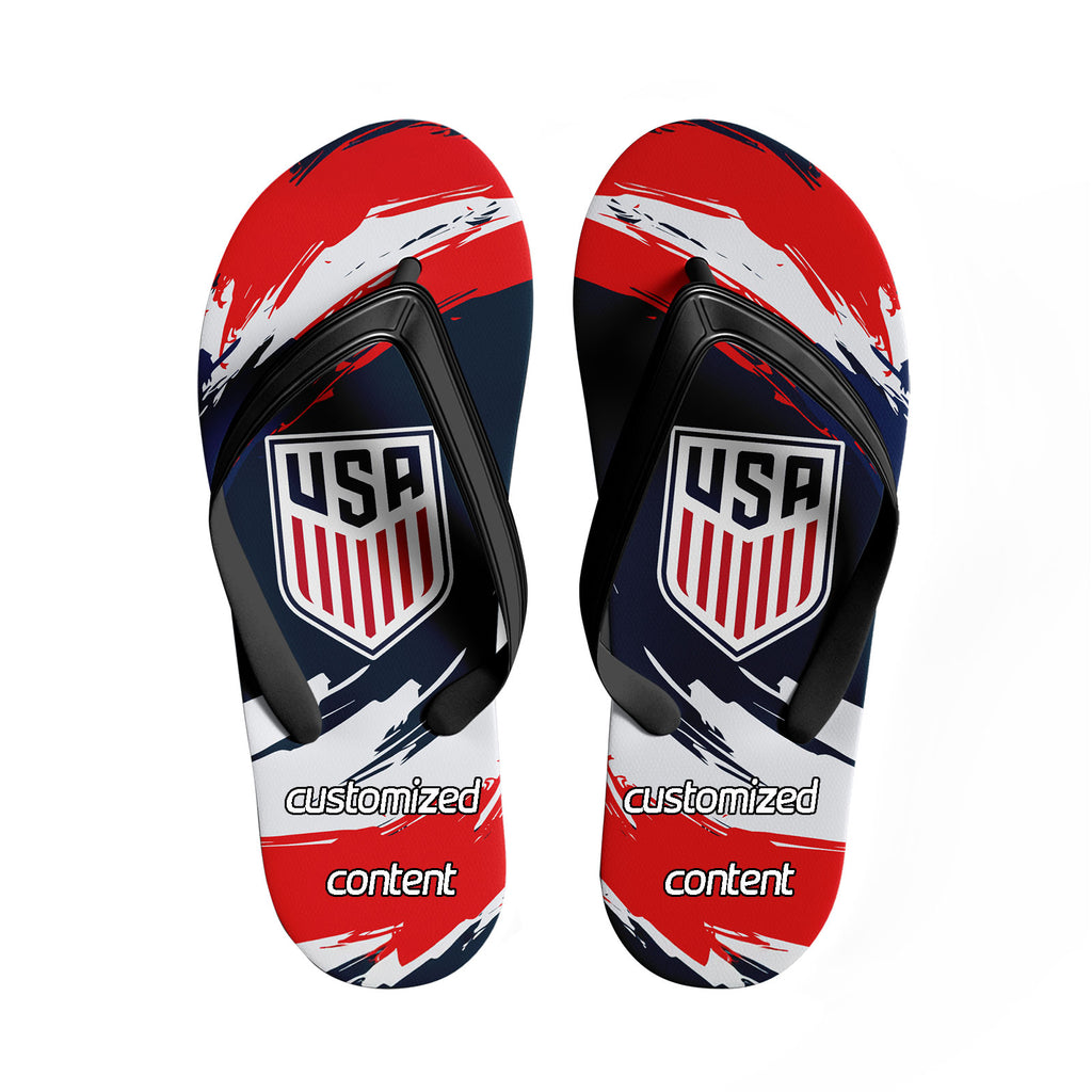 Custom United States 2026 World Cup Sneakers DIY Country Flag Running Shoes Lightweight Sport Shoes Gift for Football Fans Personalized Team Name and Logo FN058-F028041-18