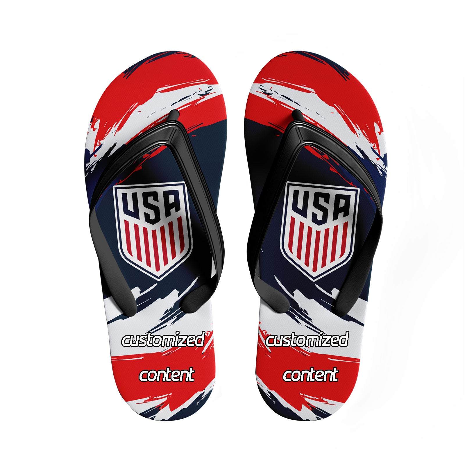 Custom United States 2026 World Cup Sneakers DIY Country Flag Running Shoes Lightweight Sport Shoes Gift for Football Fans Personalized Team Name and Logo FN058-F028041-18