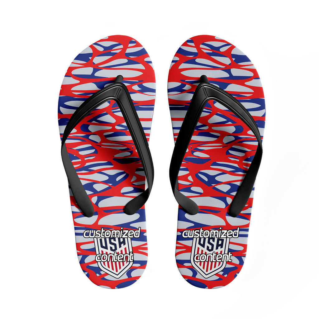 Custom United States 2026 World Cup Sneakers DIY Country Flag Running Shoes Lightweight Sport Shoes Gift for Football Fans Personalized Team Name and Logo FN058-F028041-14