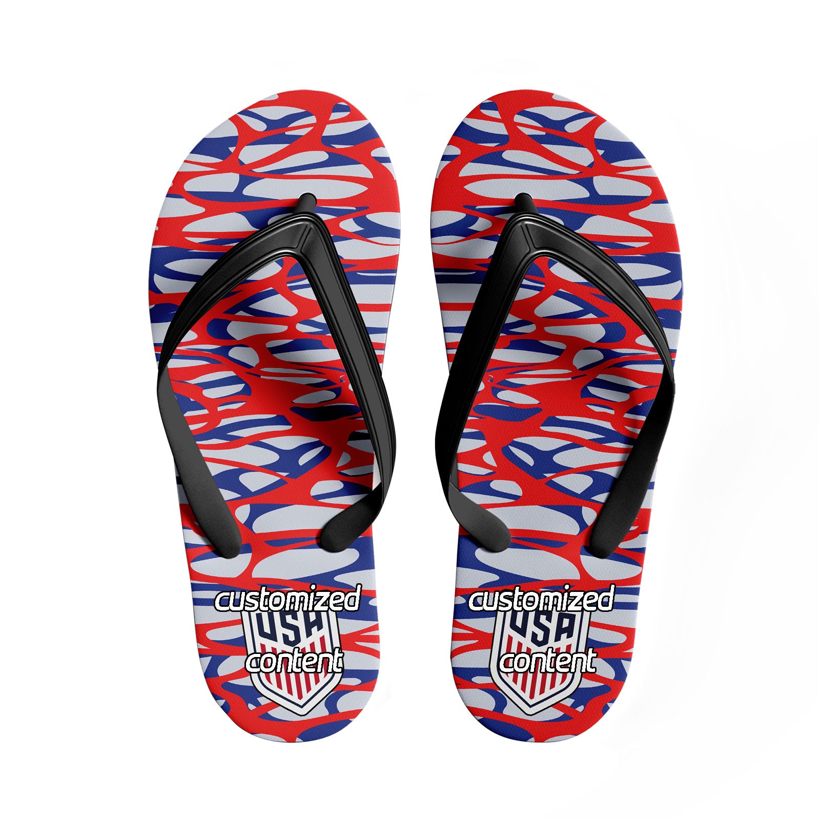 Custom United States 2026 World Cup Sneakers DIY Country Flag Running Shoes Lightweight Sport Shoes Gift for Football Fans Personalized Team Name and Logo FN058-F028041-14