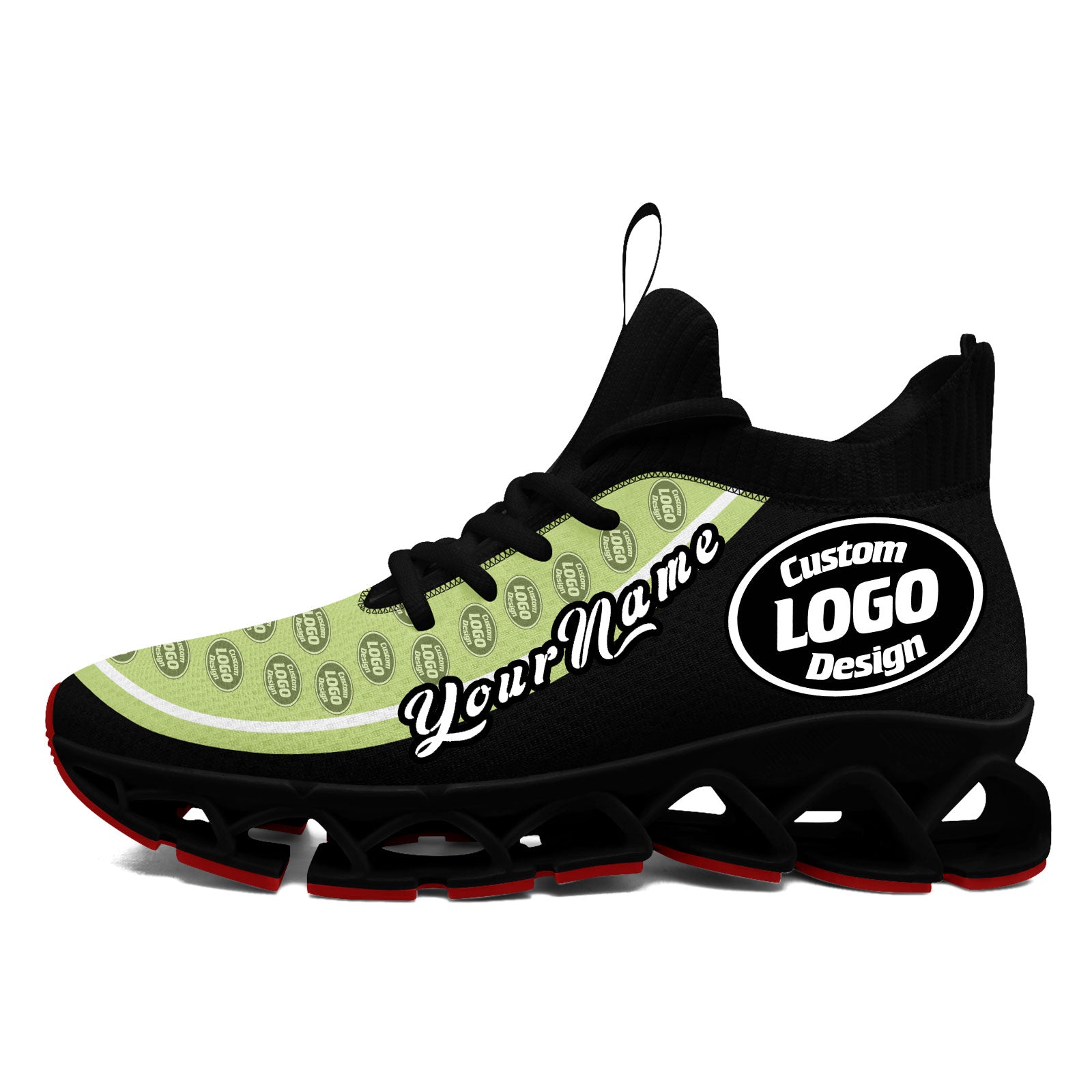 Custom Black Green Maxsoul Shoes Personalized Sneaker FN030XD-D020388-19
