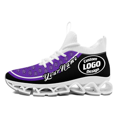 Custom Purple Black Maxsoul Shoes Personalized Sneaker FN030XD-D020388-15