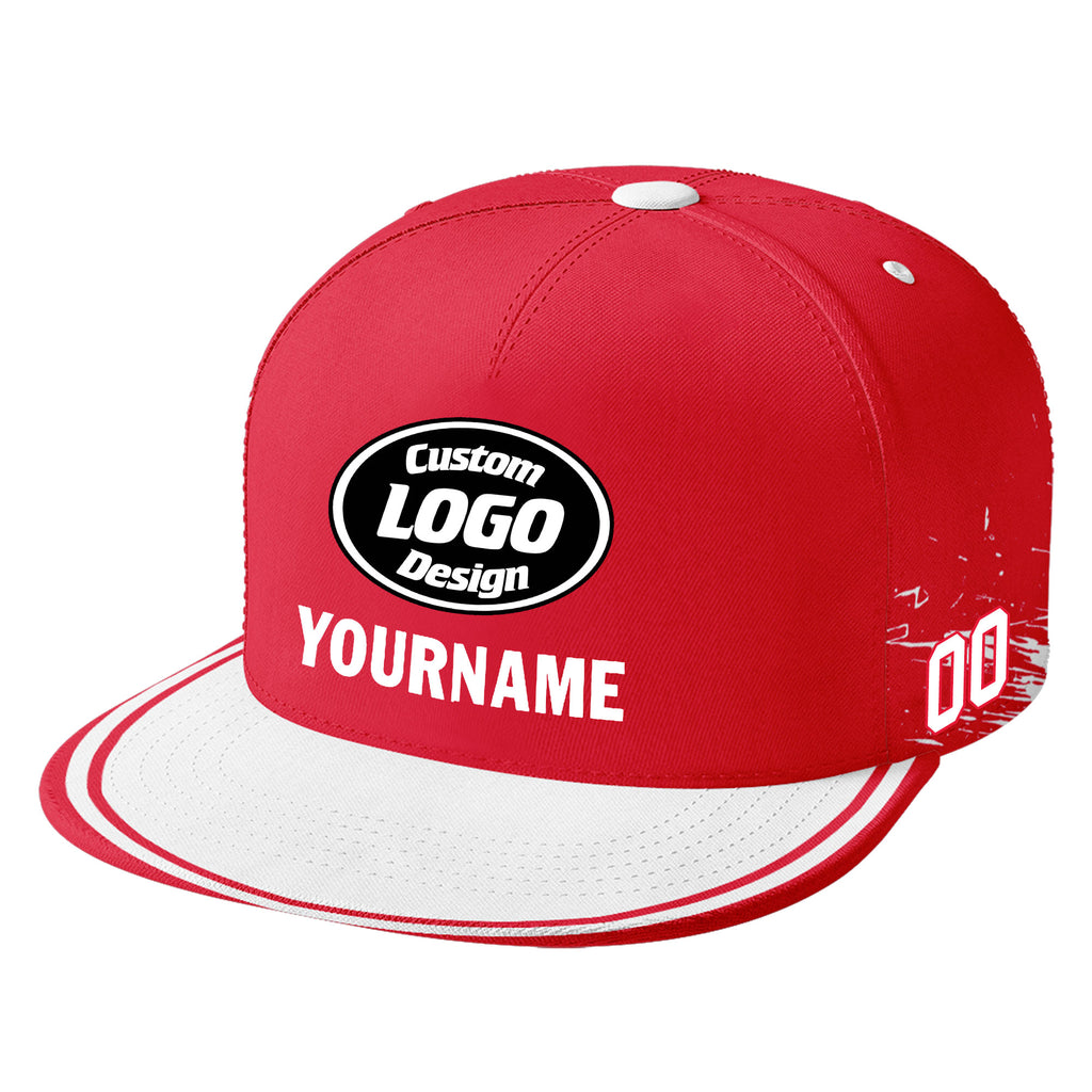 Custom Red White Kansas City Football Jersey and Hat Combo Offer Personalized Combo ZH-D020326-18