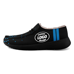 Custom Black Blue Carolina Shoes Personalized Sneaker FN042-D020279-5