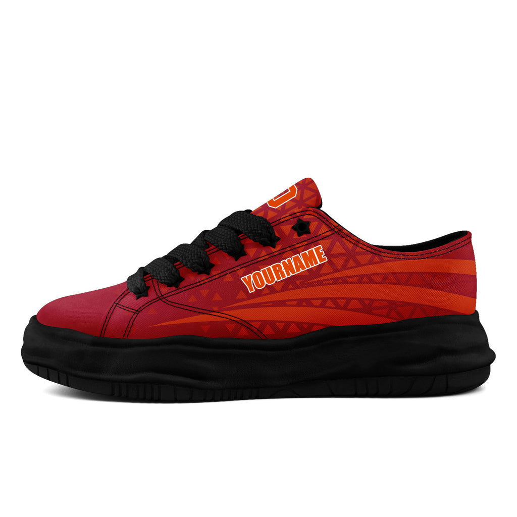 Custom Red White Florida Football Jersey and Sports Shoes Combo Offer Personalized Combo ZH-D023031-29
