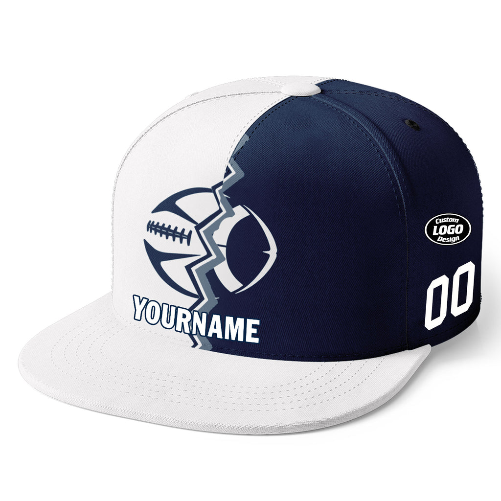 Custom Deep Blue White Texas MaxSoul Shoes and Hat Combo Offer Personalized Combo ZH-D028017-5