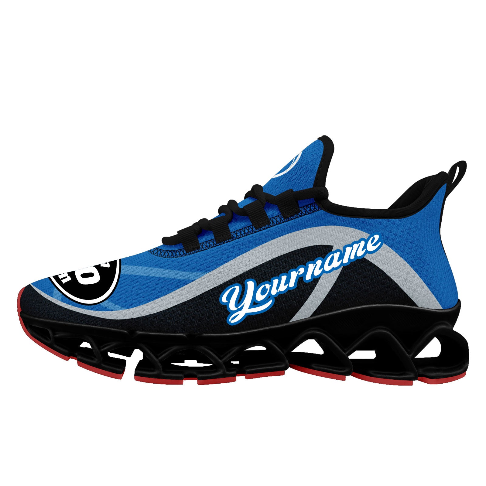 Custom Blue Black Maxsoul Shoes Personalized Sneaker FN003XD-D020391-9