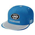 Custom Blue Gray Detroit Hat Sport Design Cap Stitched Adjustable Personalized PR067B-D020261-11