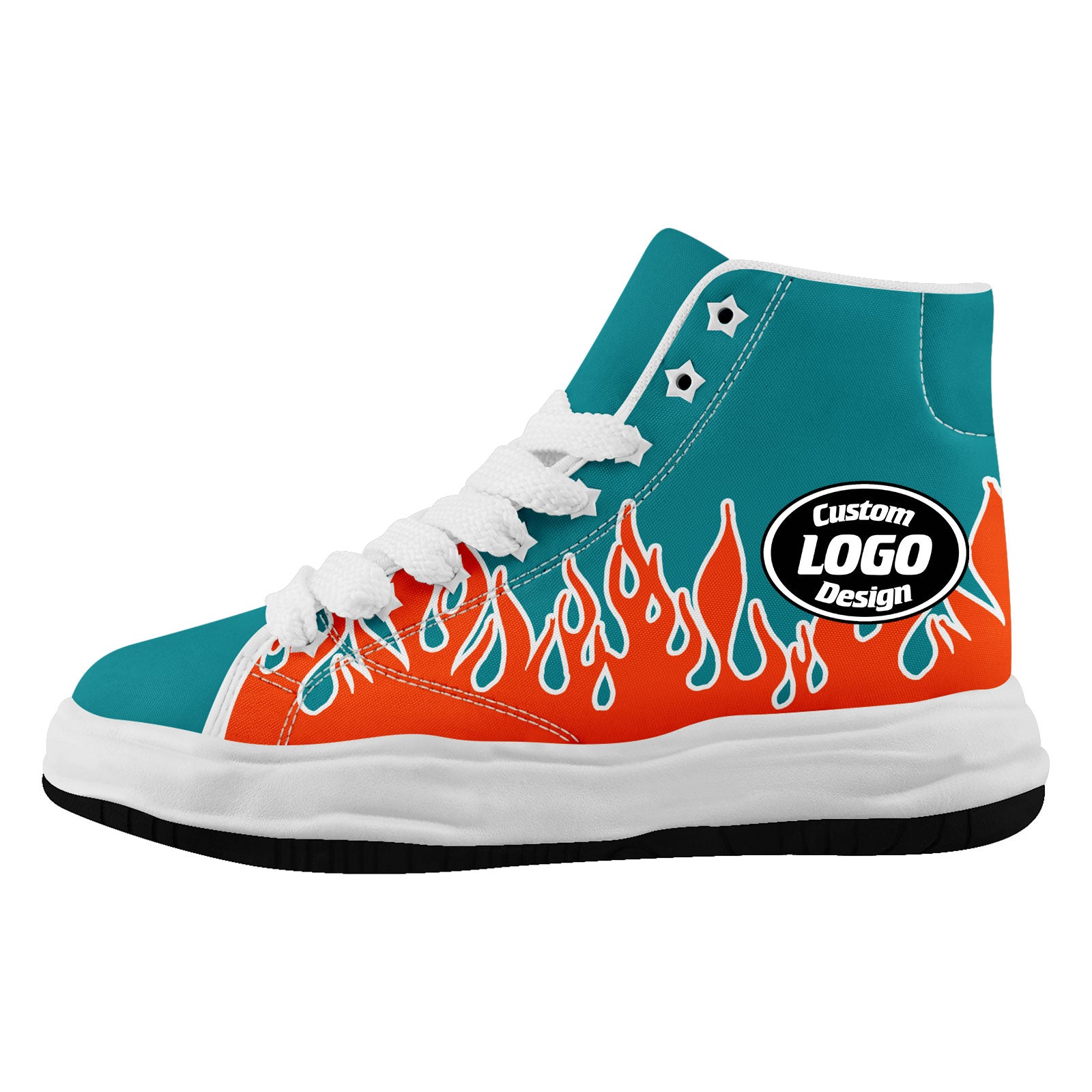 Custom Green Orange Miami Football Jersey and Firesoul Sports Shoes Combo Offer Personalized Combo ZH-D020273-24