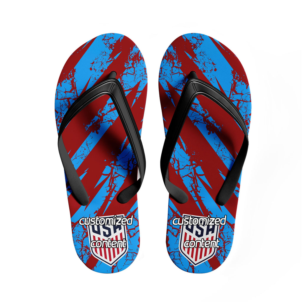 Custom United States 2026 World Cup Sneakers DIY Country Flag Running Shoes Lightweight Sport Shoes Gift for Football Fans Personalized Team Name and Logo FN058-F028041-16