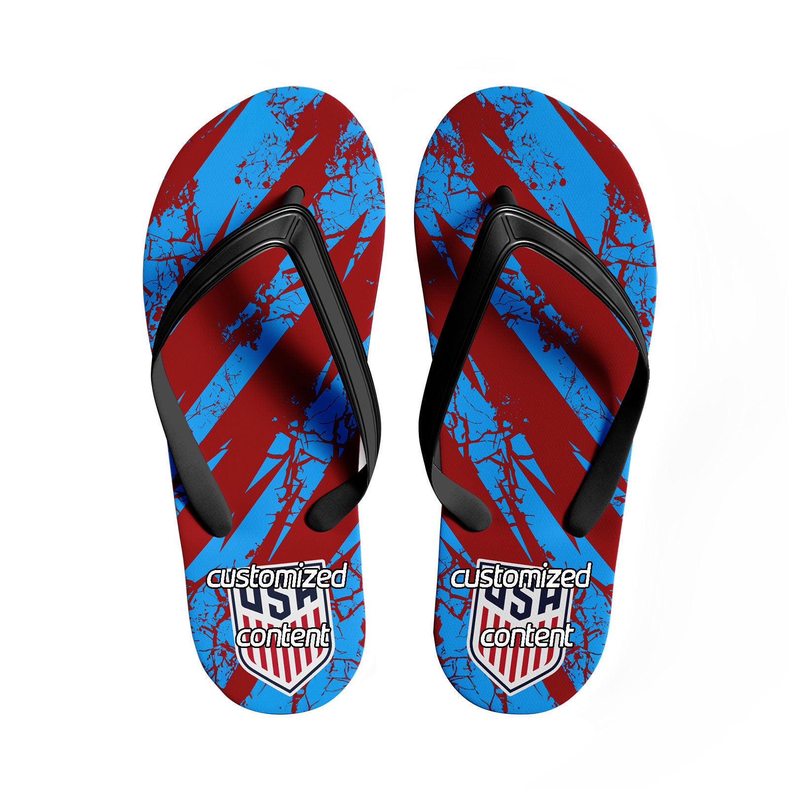 Custom United States 2026 World Cup Sneakers DIY Country Flag Running Shoes Lightweight Sport Shoes Gift for Football Fans Personalized Team Name and Logo FN058-F028041-16