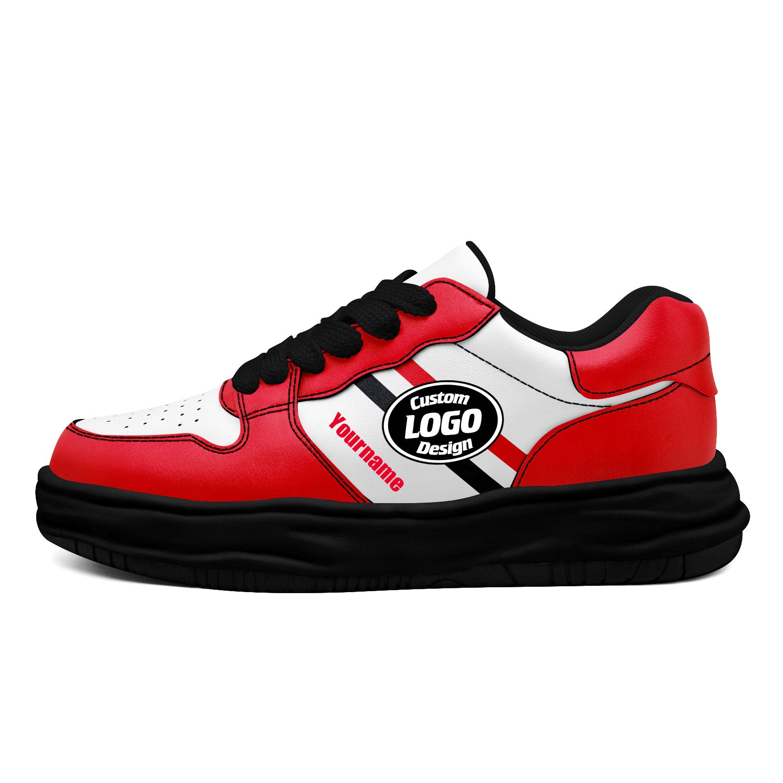 Custom Red Blue Houston Shoes Personalized Sneaker FN032-D020389-12