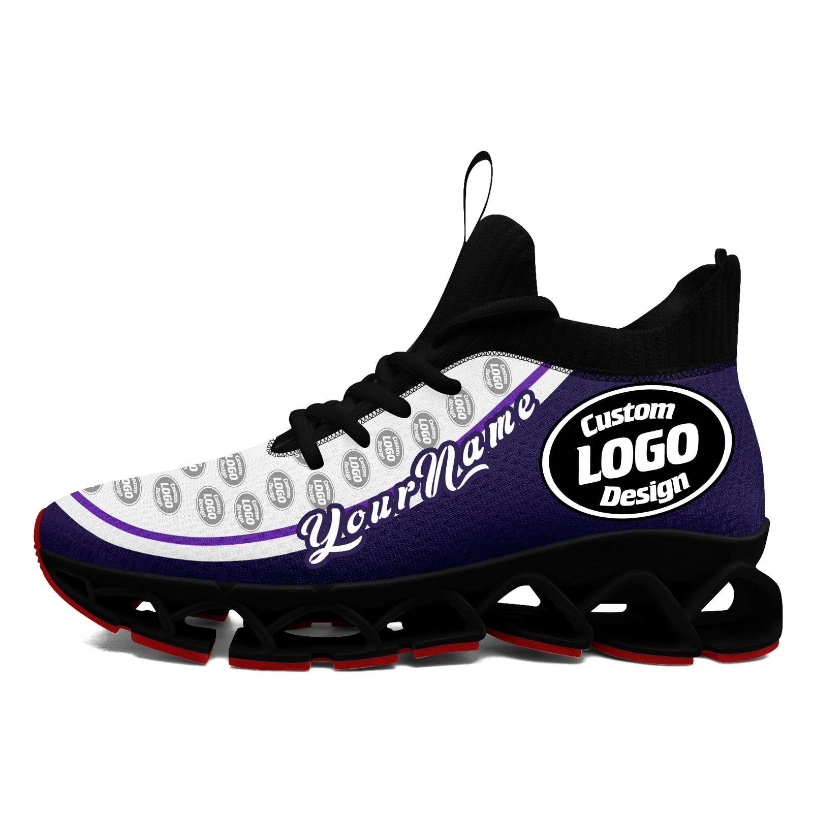 Custom Purple Cream Maxsoul Shoes Personalized Sneaker FN030XD-D020388-16