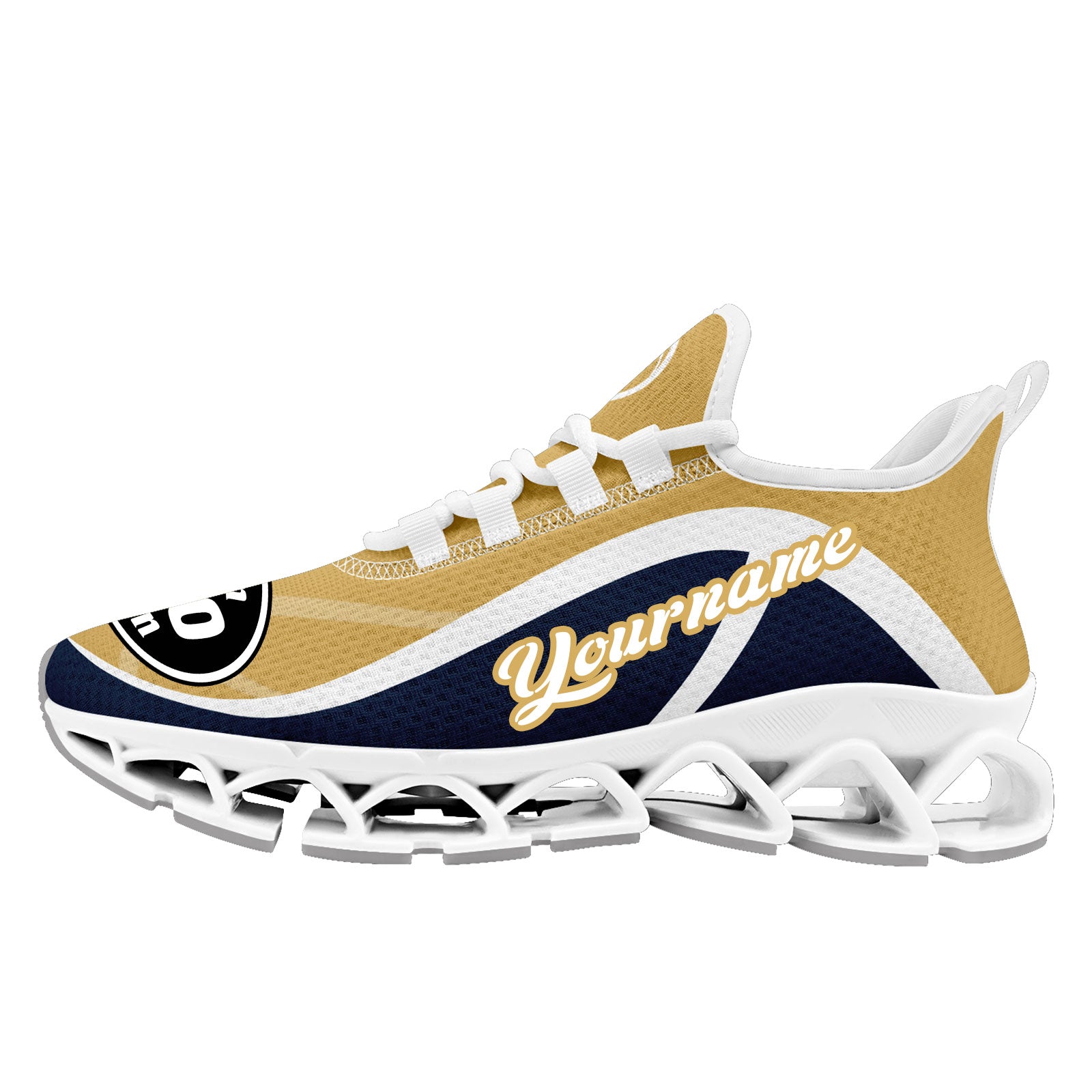 Custom Blue Yellow Maxsoul Shoes Personalized Sneaker FN003XD-D020391-12