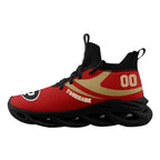 Custom Red San Francisco Football Jersey and Sports Shoes Combo Offer Personalized Combo ZH-D025008-22