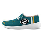 Custom Green Yellow Jacksonville Shoes Personalized Sneaker FN042-D020279-16