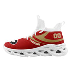 Custom Red San Francisco Football Jersey and Sports Shoes Combo Offer Personalized Combo ZH-D025008-22