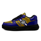 Custom Purple Yellow Baltimore Shoes Personalized Sneaker FN032-D020389-2