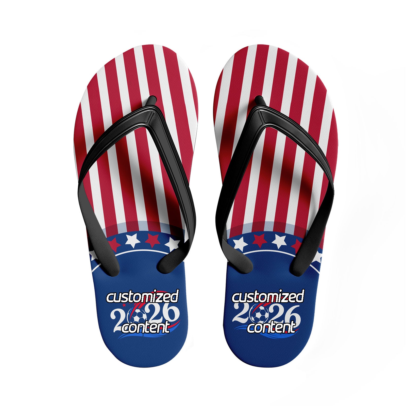 Custom United States 2026 World Cup Sneakers DIY Country Flag Running Shoes Lightweight Sport Shoes Gift for Football Fans Personalized Team Name and Logo FN058-F028041-9