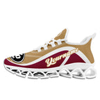 Custom Red Gold Maxsoul Shoes Personalized Sneaker FN003XD-D020391-16