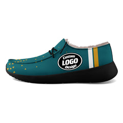 Custom Green Yellow Jacksonville Shoes Personalized Sneaker FN042-D020279-16