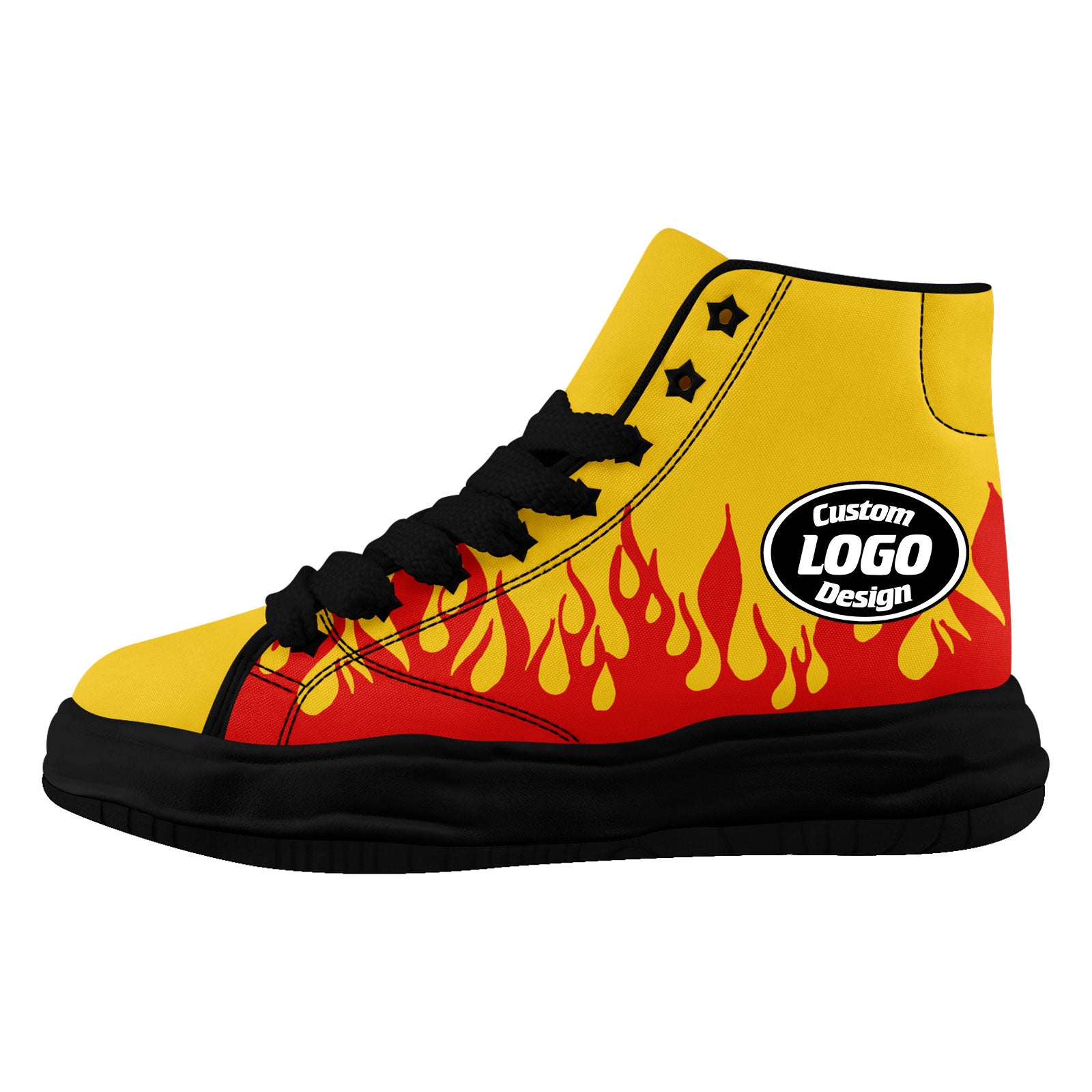 Custom Red Yellow Kansas City Football Jersey and Firesoul Sports Shoes Combo Offer Personalized Combo ZH-D020273-18