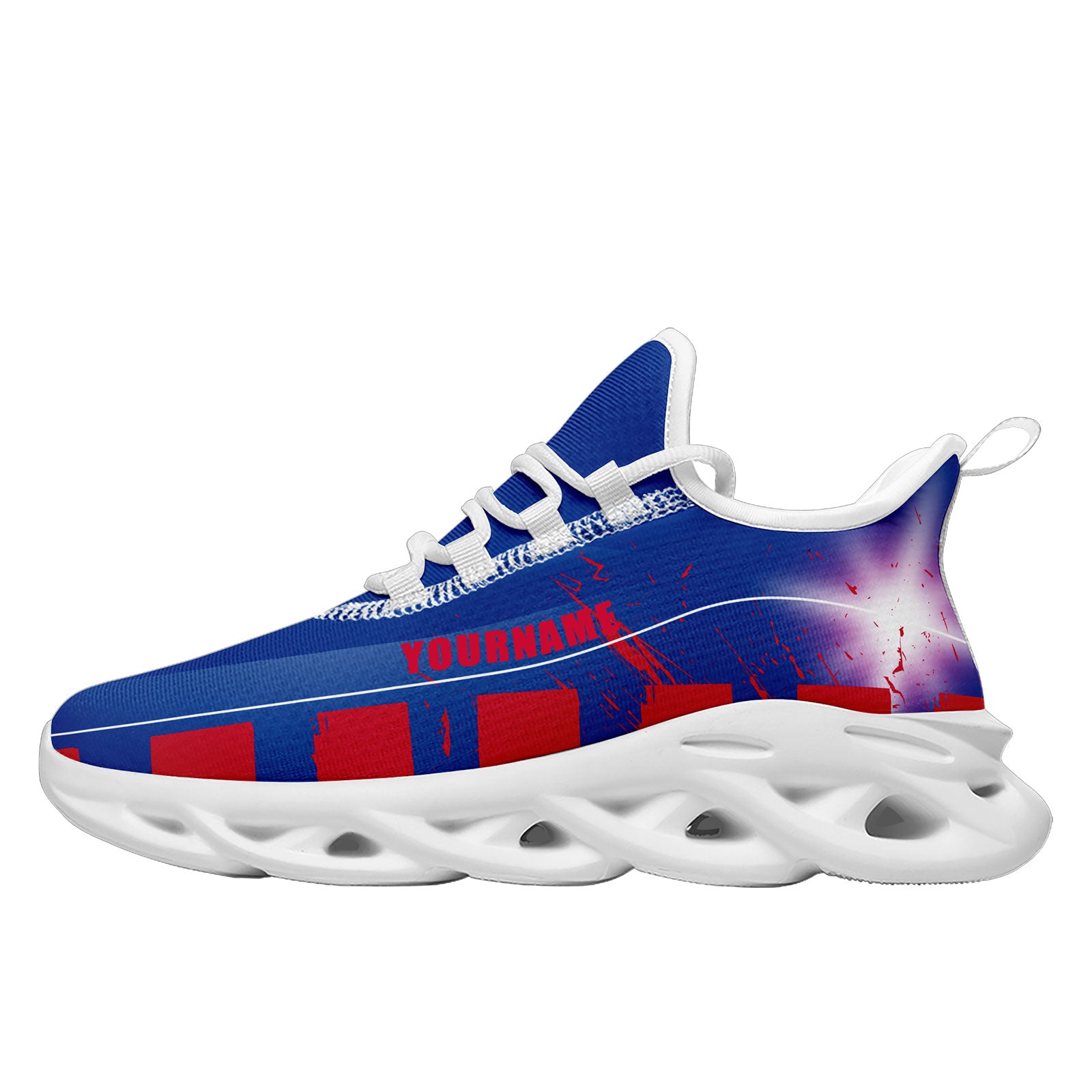 Custom Blue Red Buffalo Maxsoul Shoes Personalized Sneaker FN003-D020260-4