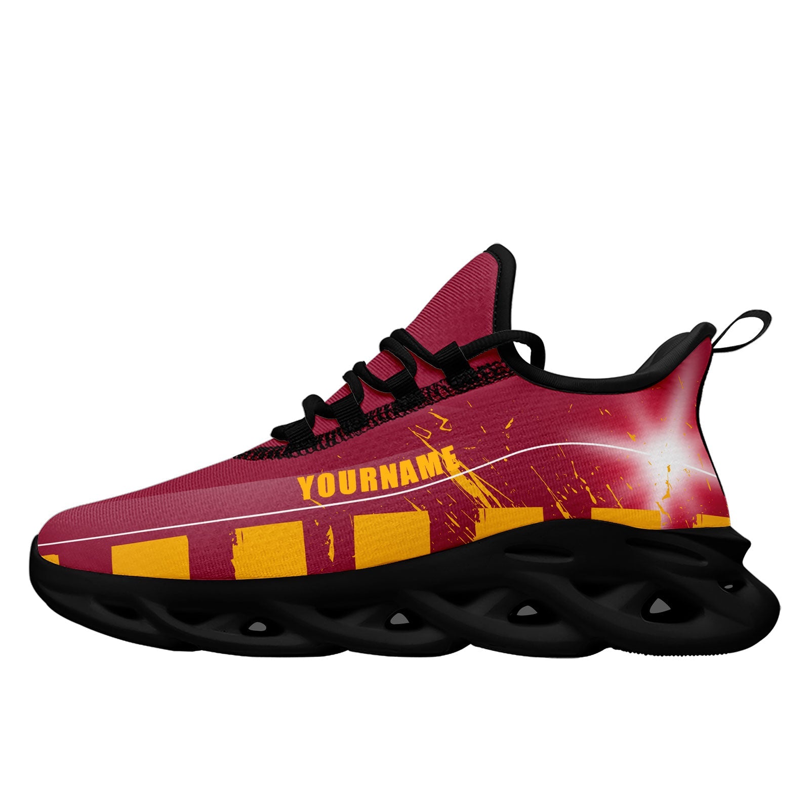 Custom Red Yellow Arizona Maxsoul Shoes Personalized Sneaker FN003-D020260-1 Custom Online
