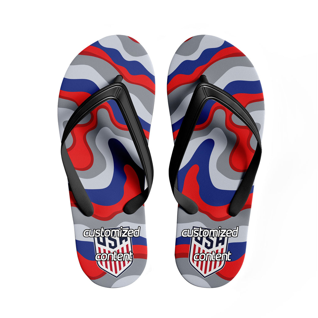 Custom United States 2026 World Cup Sneakers DIY Country Flag Running Shoes Lightweight Sport Shoes Gift for Football Fans Personalized Team Name and Logo FN058-F028041-6