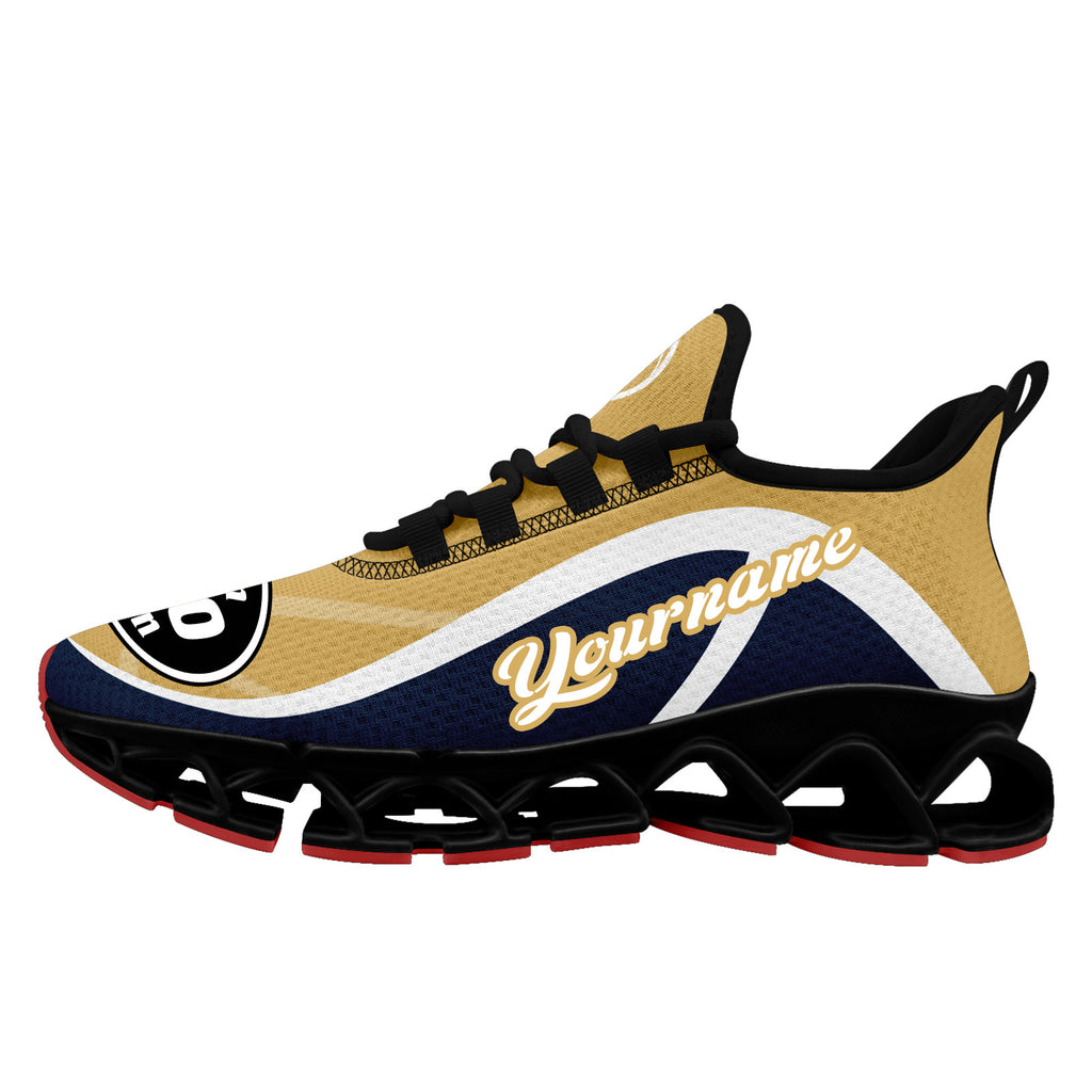 Custom Blue Yellow Maxsoul Shoes Personalized Sneaker FN003XD-D020391-12