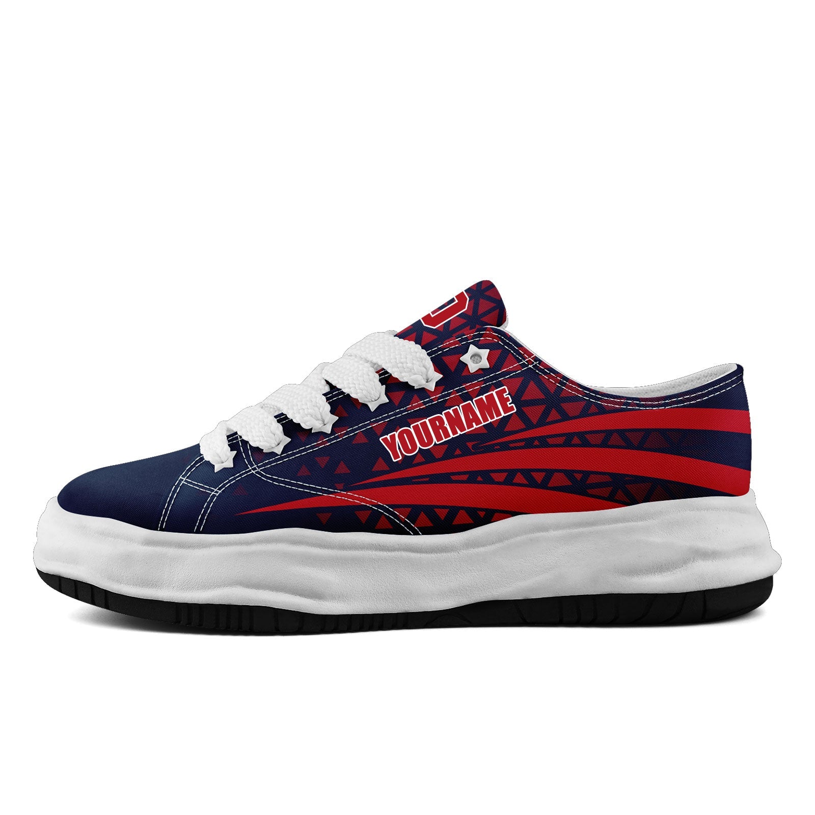 Custom Blue White Massachusetts Shoes Personalized Sneaker FN038-D023003-26 Custom Online