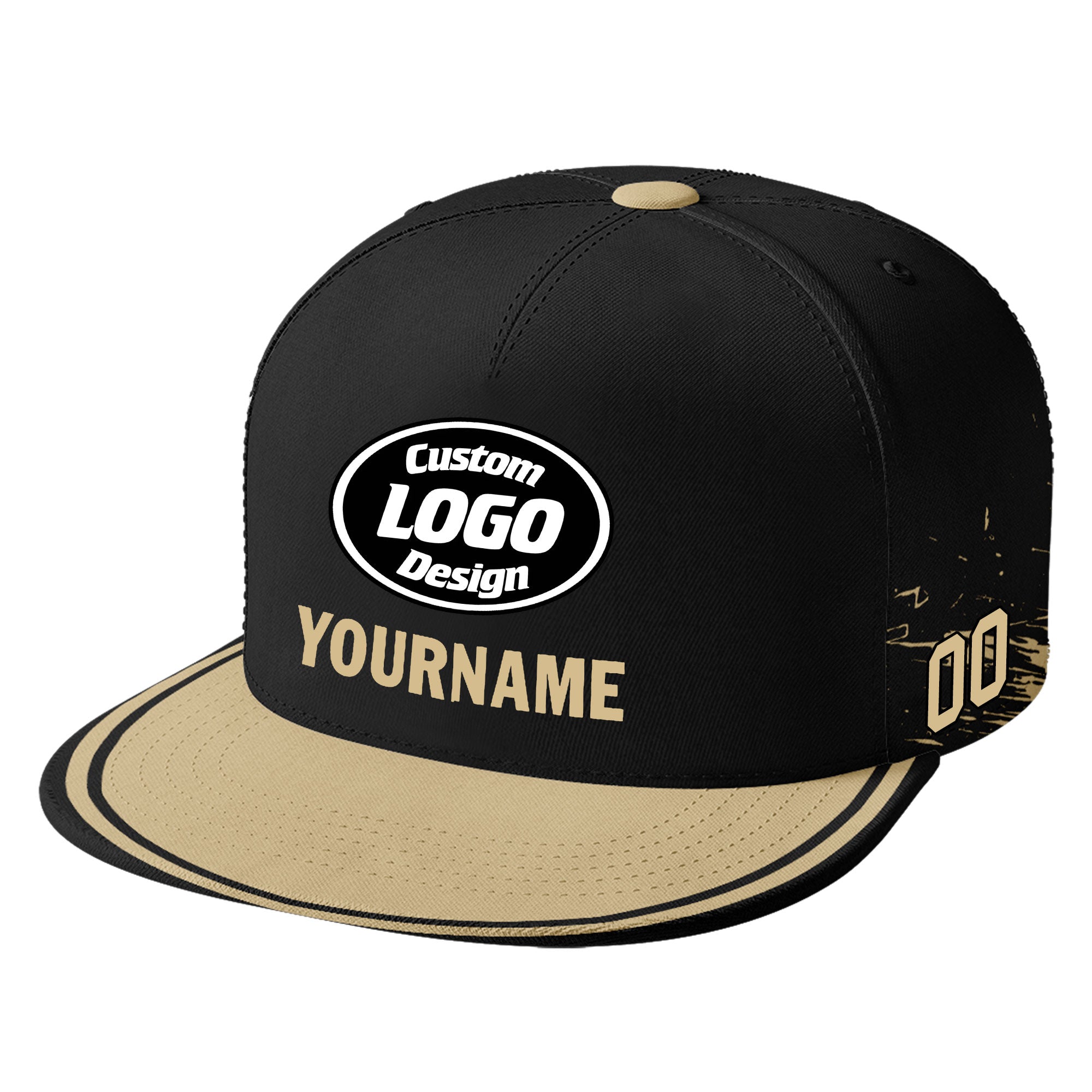 Custom Black Yellow New Orleans Football Jersey and Hat Combo Offer Personalized Combo ZH-D020326-19