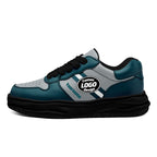 Custom Green Gray Philadelphia Shoes Personalized Sneaker FN032-D020389-23