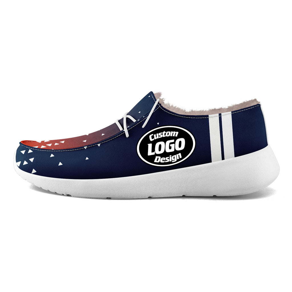 Custom Blue White Denver Shoes Personalized Sneaker FN042-D020279-10