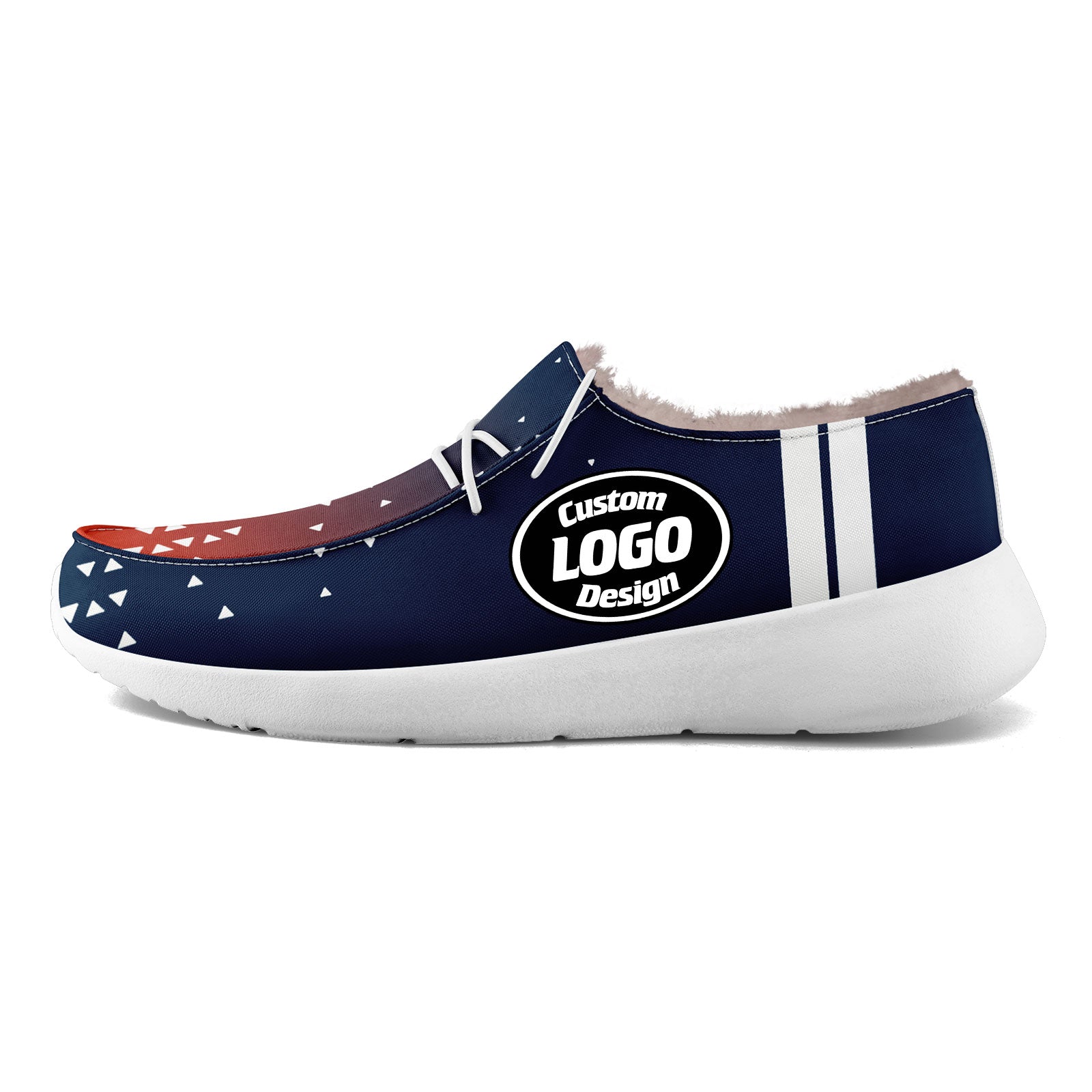 Custom Blue White Denver Shoes Personalized Sneaker FN042-D020279-10