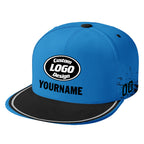Custom Blue Black Carolina Football Jersey and Hat Combo Offer Personalized Combo ZH-D020326-5
