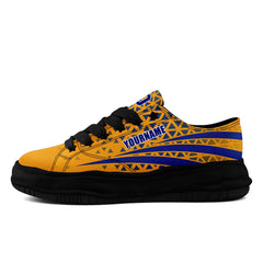 Custom Yellow White California Shoes Personalized Sneaker FN038-D023003-15 Custom Online