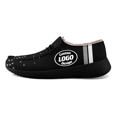 Custom Black Gray Las Vegas Shoes Personalized Sneaker FN042-D020279-20