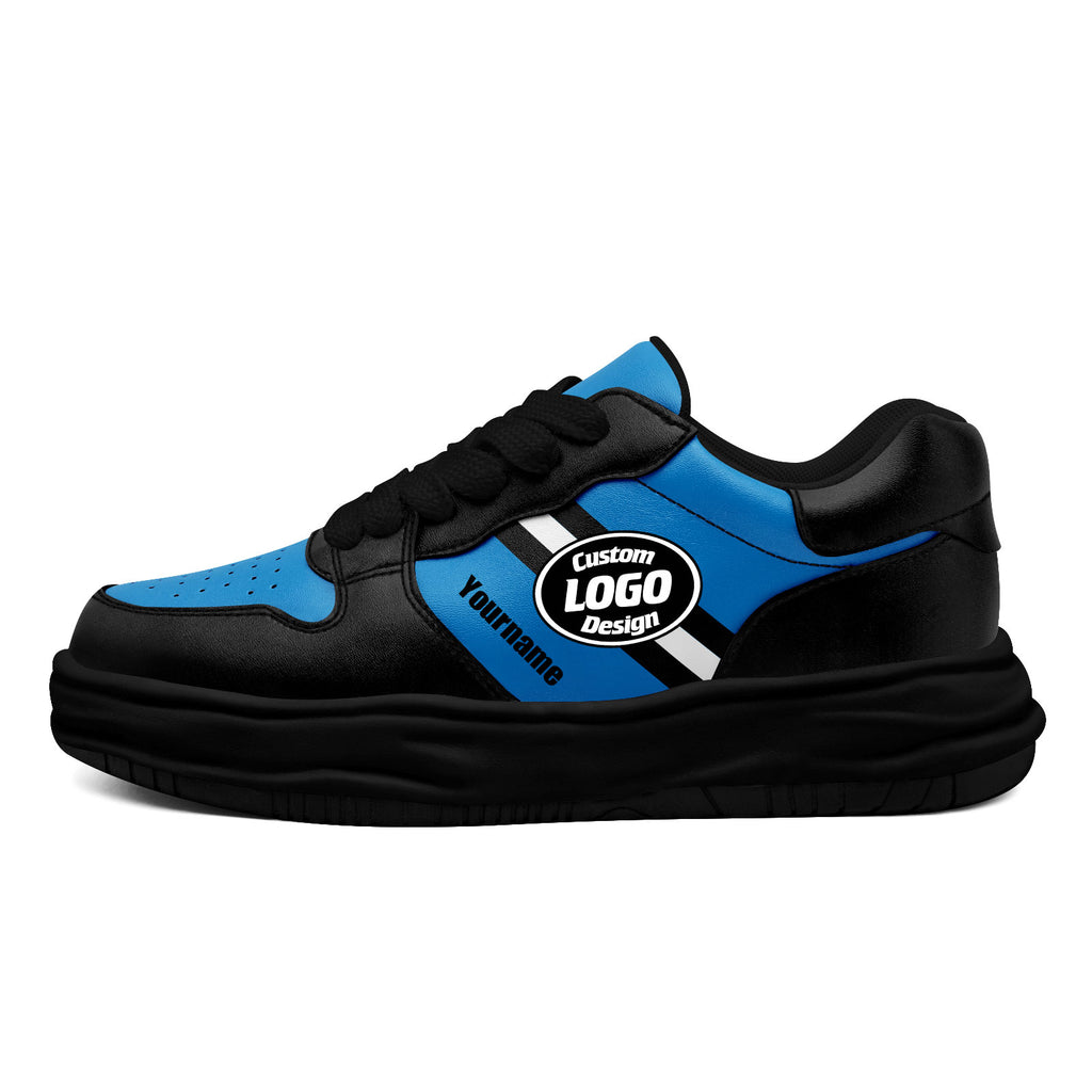 Custom Blue Black Carolina Shoes Personalized Sneaker FN032-D020389-5