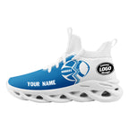 Custom Blue White Michigan MaxSoul Shoes and Hat Combo Offer Personalized Combo ZH-D028017-6