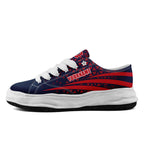 Custom Blue White Massachusetts Football Jersey and Sports Shoes Combo Offer Personalized Combo ZH-D023031-26