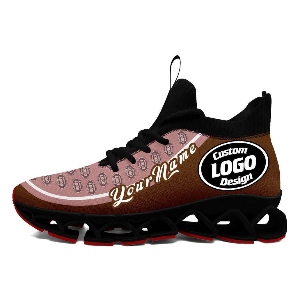 Custom Dark Pink Brown Maxsoul Shoes Personalized Sneaker FN030XD-D020388-18