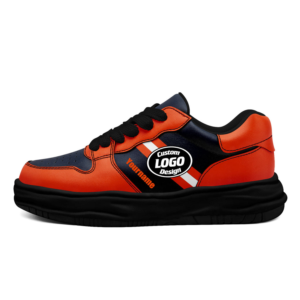 Custom Blue Orange Chicago Shoes Personalized Sneaker FN032-D020389-7