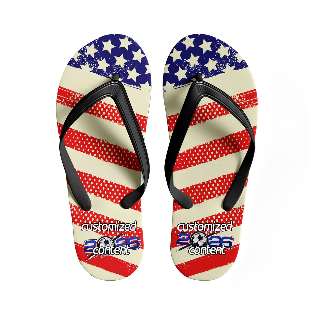 Custom United States 2026 World Cup Sneakers DIY Country Flag Running Shoes Lightweight Sport Shoes Gift for Football Fans Personalized Team Name and Logo FN058-F028041-3
