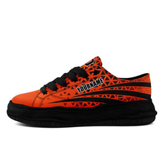 Custom Black Orange Ohio Shoes Personalized Sneaker FN038-D023003-6 Custom Online