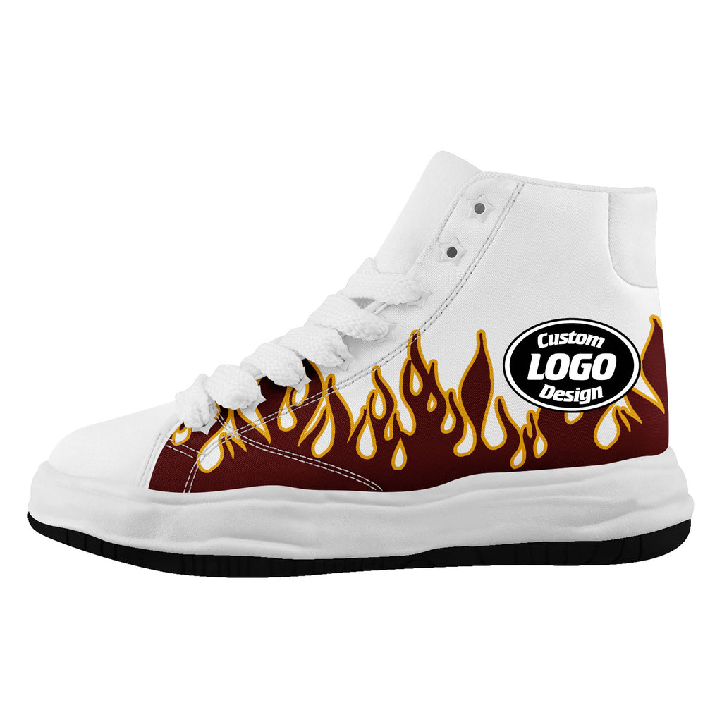Custom Red Yellow White Washington Football Jersey and Firesoul Sports Shoes Combo Offer Personalized Combo ZH-D020273-31
