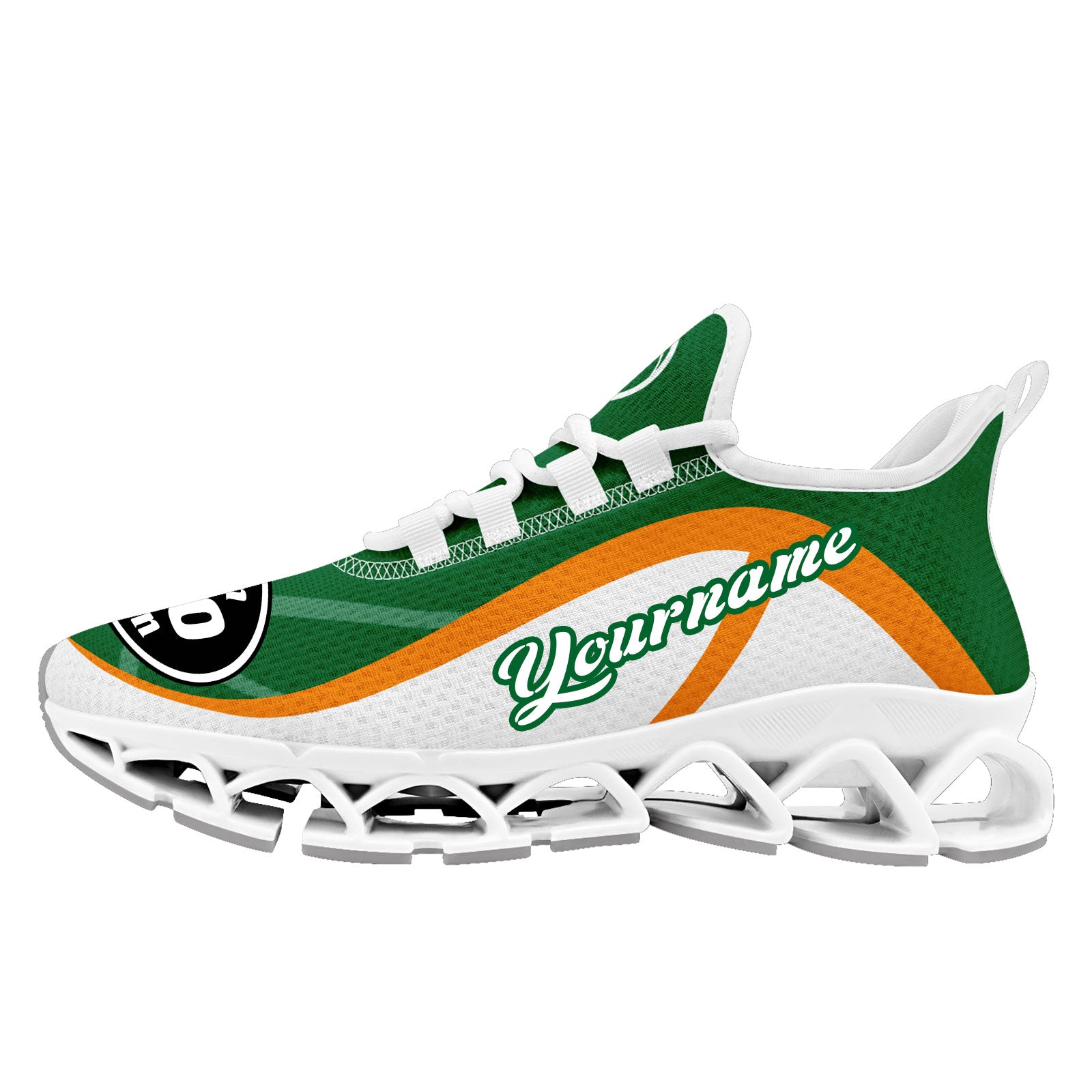Custom Green Orange Maxsoul Shoes Personalized Sneaker FN003XD-D020391-18