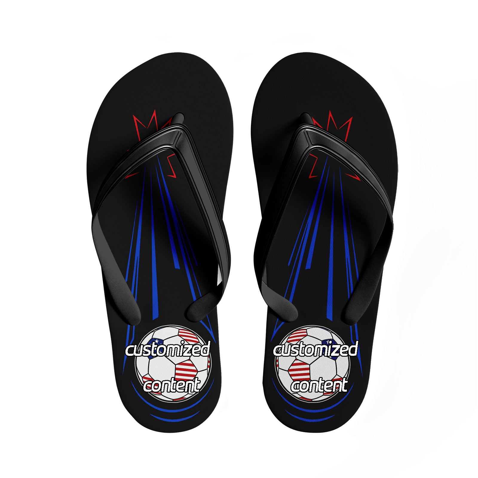 Custom United States 2026 World Cup Sneakers DIY Country Flag Running Shoes Lightweight Sport Shoes Gift for Football Fans Personalized Team Name and Logo FN058-F028039-4