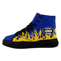 Custom Yellow Blue Los Angeles Firesoul Shoes Personalized Sneaker FN039-D020272-15